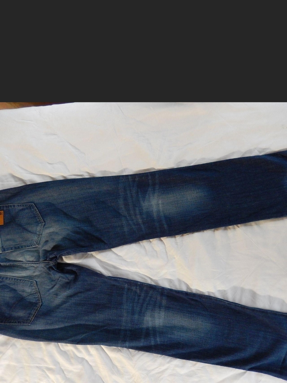 Men's Slim Straight Washed Blue Jeans